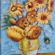 'חמניות' - שמן על בד