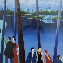 LEO POSILLICO - 'גדות הפארק', הדפס מסוג סריגרף