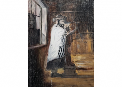 'בדידות בחדר' - ציור ישן