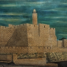 'עיר דוד' - שמן על בד