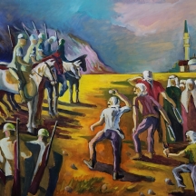 'מרד במנדט הבריטי' גואש על בד