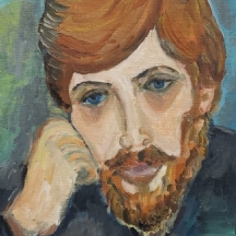 'פורטרט אדמוני' - גואש על לוח