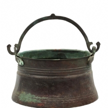 כלי בישול איסלמי ישן, צפון אפריקה, המחצית השנייה של המאה העשרים, עשוי נחושת