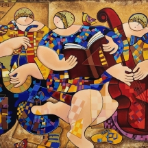 דורית לוי (Dorit Levi) - 'Big Easy' - אקריליק על סריגרף, חתום, ממוספר: 272/750