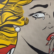 רוי ליכטנשטיין (אמריקאי, Roy Fox Lichtenstein, 1923-1997) - 'אישה בוכה' - הדפס
