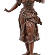 ארנסט רנקולה (1842-1918 פסל צרפתי, Ernest Rancoulet), פסל צרפתי עתיק, עשוי שפלטר