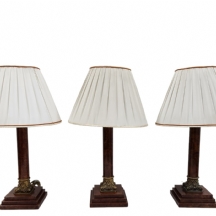 סט של 3 מנורות שולחניות דקורטיביות