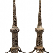 זוג פמוטי פליז גדולים