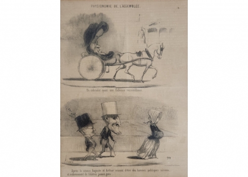 אונורה דומיה (Daumier Honore) - 'דיוקנה של האסיפה'