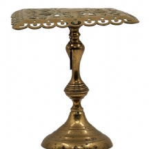 מעמד טריבט עתיק (Trivet Stand), כפי הנראה אנגלי (ויקטוריאני), עשוי פליז