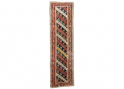 שטיח פרסי עתיק מסוג רנר, בדגם פסים אלכסוני