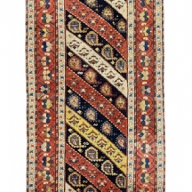 שטיח פרסי עתיק מסוג רנר, בדגם פסים אלכסוני