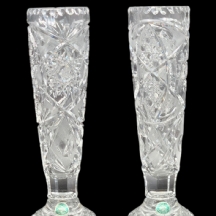 זוג אגרטלי קריסטל גבוהים