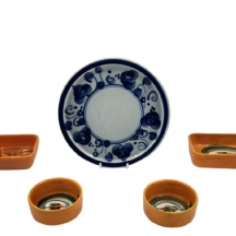 לוט של 5 פריטי קרמיקה ישראלית