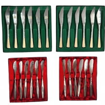 לוט של 4 סטים מלאים של 24 סכינים עשויים מתכת