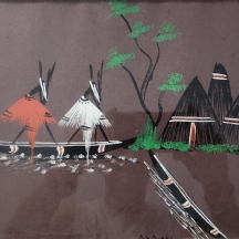 'שלושה אוהלים' - גואש על נייר