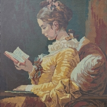 'נערה קוראת' - תמונת גובלן