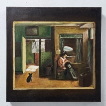 'חדרי חדרים - שמן על בד