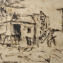 'בקתה שחור לבן' - פנדה על נייר