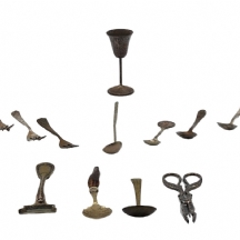 לוט של 19 פריטי מתכת שונים מצופים כסף