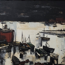 חוניו מונטיאל (Jonio Montiel) - 'אוניה אדומה בנמל'