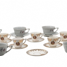 לוט של חלקי סט פורצלן וקרמיקה ישנים