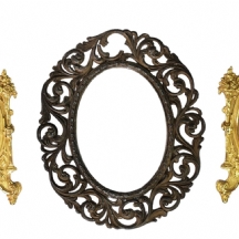 לוט של 3 מסגרות אובליות קטנות