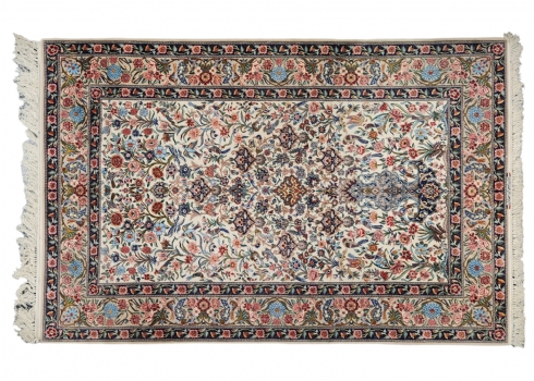 שטיח פרסי איכותי מסוג איספאן, צמר על כותנה, ארוג ביד