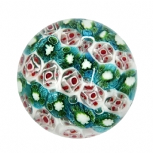 לאספני משקולות נייר - משקולת נייר עשויה בעבודת יד מקני זכוכית (Cane work)