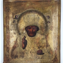 לאספני איקונות עתיקות - איקונה רוסית עתיקה ויפה מאד, מהמאה ה-19 עשויה לוח עץ