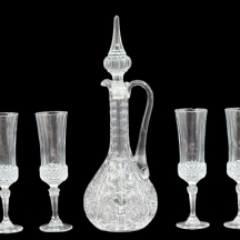 לוט של דקנטר ו - 4 גביעים