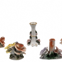 לוט של 5 קישוטים שולחניים מפורצלן