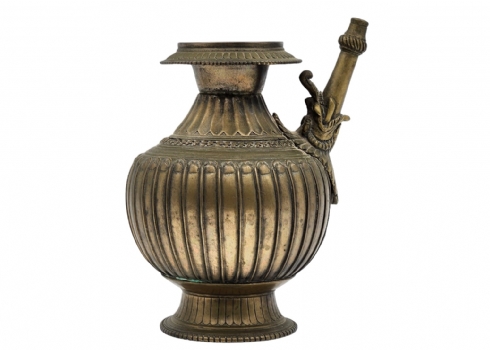 כלי קיבול הודי עתיק למים (לוטה / Lota), עשוי ברונזה, המאה ה-19