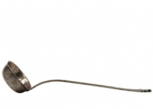 מצקת גרמנית ישנה, עשויה כסף