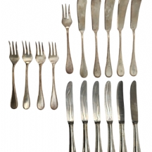 חלקי סט סכו"ם ישן עשוי מתכת מוכספת