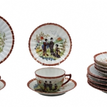 חלקי סט פורצלן סיני ישן