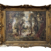 הרמן ליפוט - 'אדם וחווה, ציור עתיק, שמן על בד