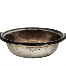 מסננת חליטה ישנה, עשויה כסף סטרלינג