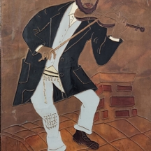 'כלייזמר' - תבליט נחושת ישן