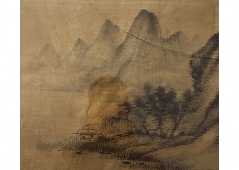 'למרגלות ההרים' - ציור סיני ישן
