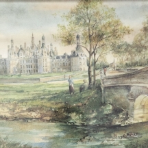 'על גדות הנחל' - הדפס ישן