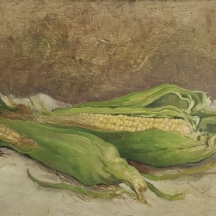 N Filip -'שני קלחי תירס' -שמן על קרטון, חתום