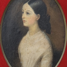 'פורטרט נערה' - שמן על בד