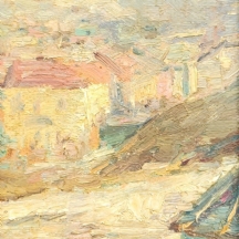 'עיירה' - שמן על לוח