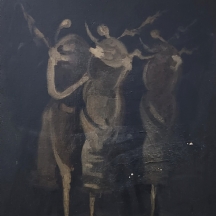 אלפרד אברדם (Alfred Aberdam) - 'שלוש נשים' - שמן על לוח