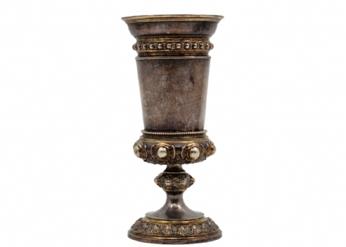 גביע קידוש גרמני עתיק יפה ואיכותי מתוצרת: 'Wilhelm T Binder', עשוי כסף '800'