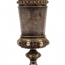 גביע קידוש גרמני עתיק יפה ואיכותי מתוצרת: 'Wilhelm T Binder', עשוי כסף '800'