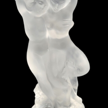 לאספני לליק - פסלון זכוכית צרפתי איכותי ויפה מתוצרת: 'לליק' (Lalique), דגם: 'Pan