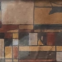 אדגרדו ריביירו (Edgardo Ribeiro) - סקיצה מקורית וחשובה של האמן לקיר קרמיקה בעיצו