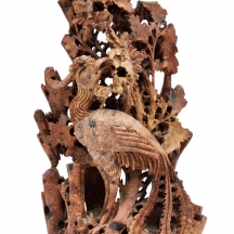 פסל סיני ישן ויפה, עשוי אבן סבון 'שושאן' (Shoushan Soapstone) מגולפת